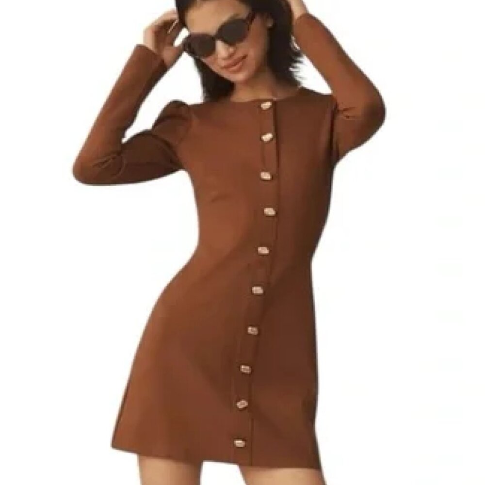 Anthropologie x Reformation Micah Knit Dress Sz S NWT